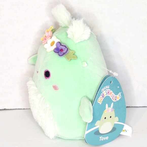TOVE 🦋 Mint Green Moth Man w Flower Crown Original Squishmallow ☆》NWT《☆ - Picture 6 of 8